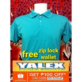 Yalex Plain Polo Shirt Turquoise with Collar - NO MINIMUM - adult