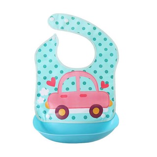 Foldable Waterpoof Baby Bibs With Detachable Food Catcher (3)