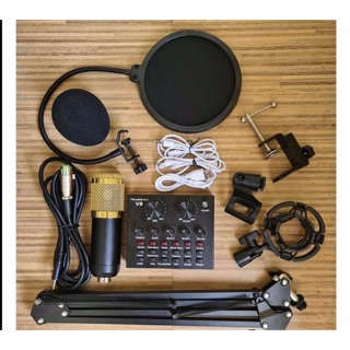 BM 800 condenser mic set with v8
