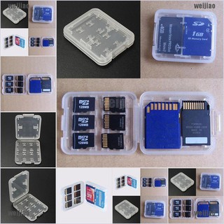 WEIJIAO 8 Slots Micro SD TF SDHC MSPD Memory Card Protecter Box Storage Case Holder