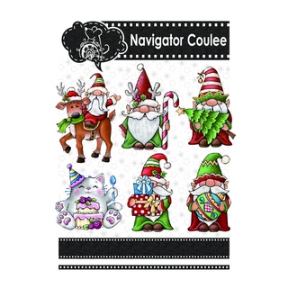 [new]Christmas gnome new layered drawing metal cutting mold DIY decoration embossed paper card templ