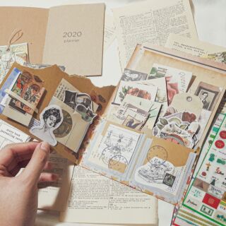 Vintage Journal Kit Ephemera and Paper Stationery Bundle (COD)