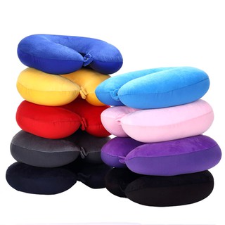 Baby onlyquality goods1PC New U Shaped Travel Pillow Car Air Flight Inflatable Pillows Neck Support
