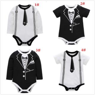 Gentleman Style Baby Jumper Infant Onesie Romper 100%Cotton Clothes Bodysuit for Newborn Boys Girls (2)
