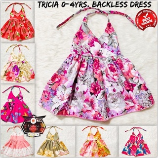 ✺♣Tricia OOTD Backless Dress 0-4y/o Infant & Toddler Kids Baby Girls Fashion Wear
