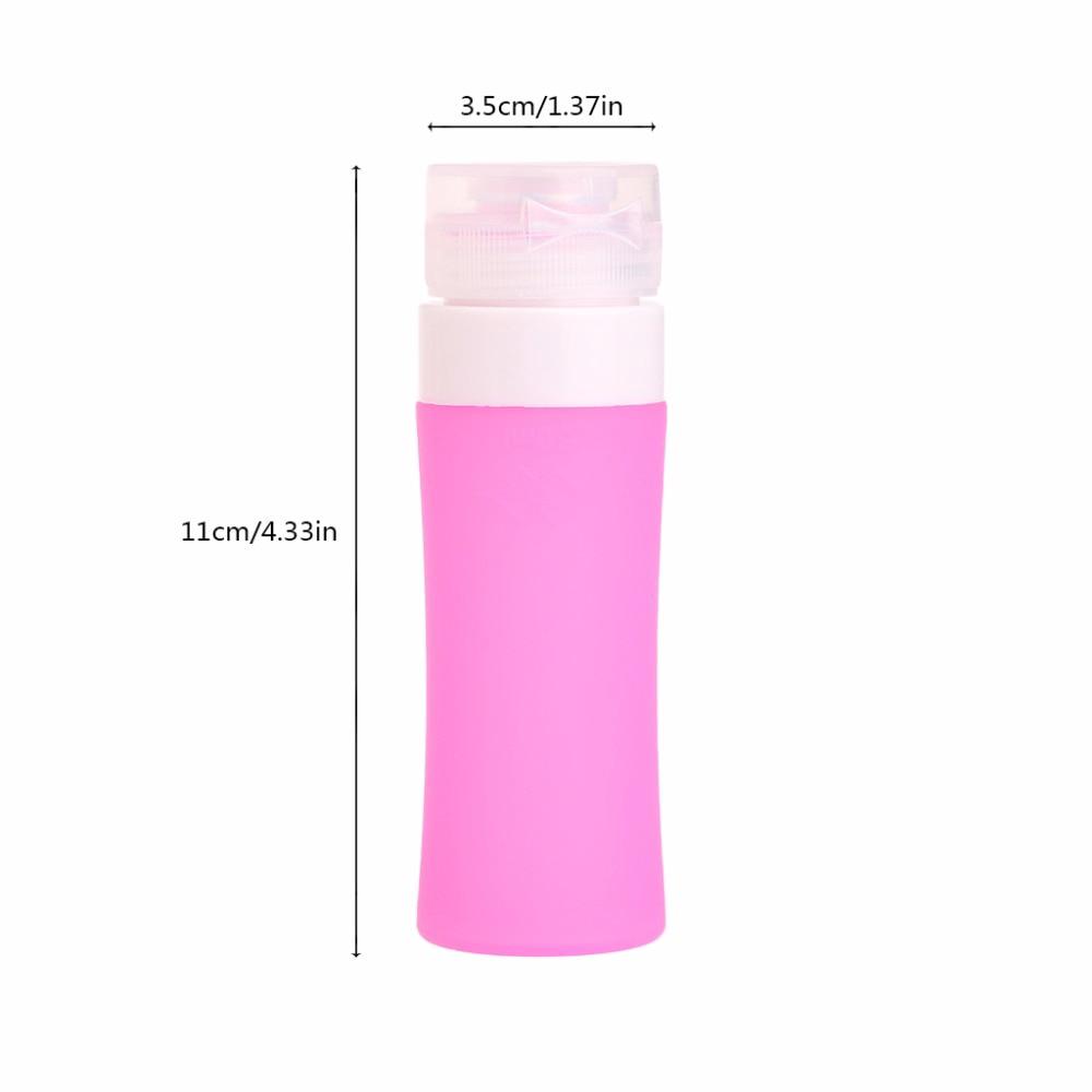 Refillable Silicone Travel Bottle Lotion Shampoo Containers (7)