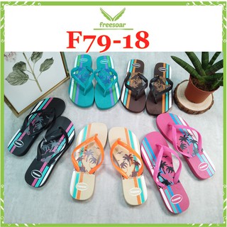 New Arrival!!! FREESOAR Thick Flip- flops Slippers for WOMEN RANDOM DESIGN (Sizes 36-40)(ADD 2 SIZE)