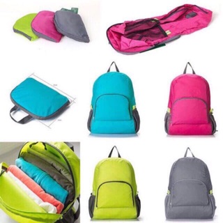 2 Way Foldable Waterproof Bag Pack Travel Backpack