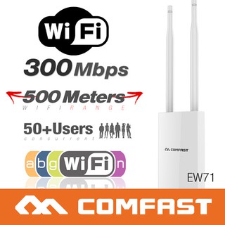 COMFAST New CF-EW71 300Mbps Outdoor High Power Wi-fi Coverage AP Outdoor with 2* 5dBi wifi antenna