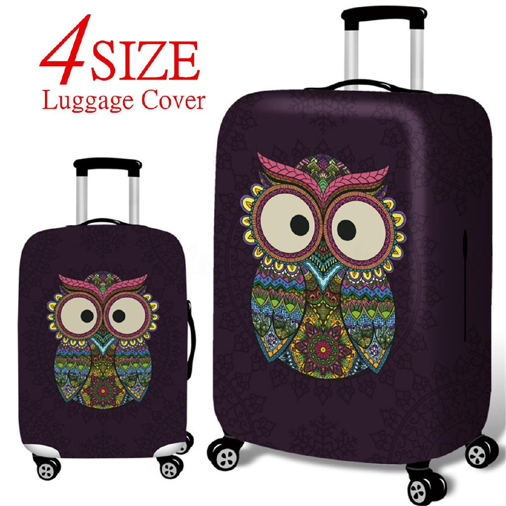 Owl Elastic Luggage Cover Suitcase Protector for 18-32 Inch (1)