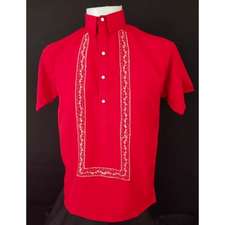 Red Polo Barong Hugo Boss Cloth