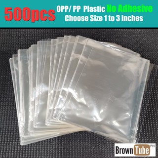 [500pcs NO ADHESIVE] Plastic PP / OPP Packaging Plastic