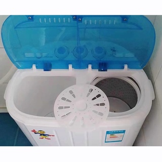 MIni Washing Machine Double-barrel semi-automatic household maternal & child elution integrated (4)