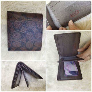 Men Bags❀Bifold & Trifold Wallets℡ﺴ#60223 Burberry COACH high end mens wallet(With box) (1)