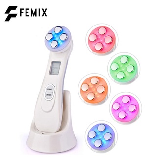 Femix 5 In 1 Anti-Wrinkle Machine Aging Multifunctional Beauty Red and Blue Light Skin