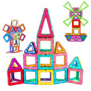 ⚡Hot Sale⚡33pcs/55pcs Magnetic Blocks, Kids Magnet Toys Magnet Building Tiles, 3D Magnetic Building Blocks Set, Educational Toys for Kids Children