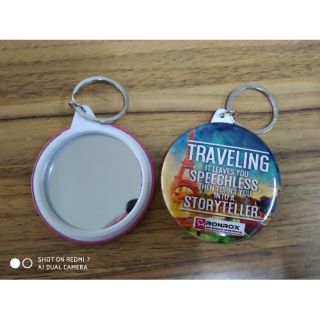 2.25" Button Keychain Mirror Consumable only (50pcs.)