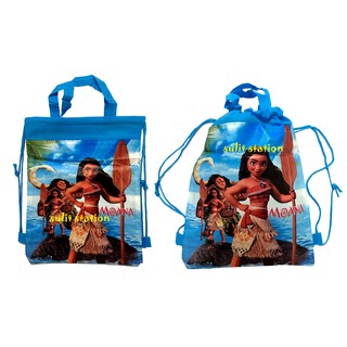 12pcs MOANA PARTY DRAW DRAWSTRING STRING LOOT POUCH GIVEAWAYS GIFT BAG SOUVENIRS FAVORS NEED SUPPLY