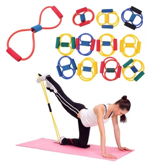 Adorable Resistance Band Yoga Pilates Abs Exercise Stretch Fitness Tube Workout Bands 10/15