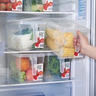 Plastic Storage Bin Box Refrigerator Food Container Kitchen Fridge Freezer