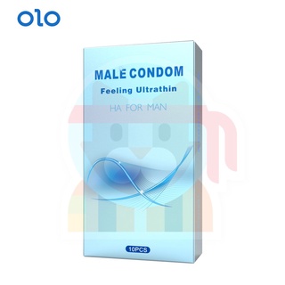 Original OLO Male Condom Feeling Ultra Thin Ha For Man Natural Rubber Latex Condoms 10 pcs / box (1)