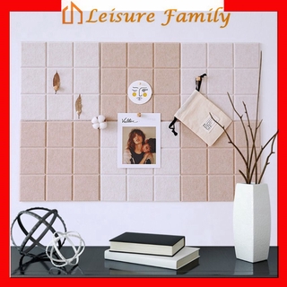 【 Leisure Family】Checkered Nordic Felt Message Board Photo Background Wall Creation Display Cork Board Bulletin Board