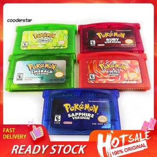 ✾RXSC✾Sapphire/Emerald/Fire Red/Leaf Green/Ruby Pokemon Game Card Cartridge for GBA