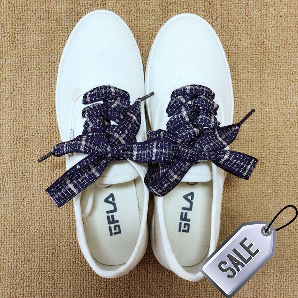 Linen Lattice British Style Sneaker Shoelaces Shoes String