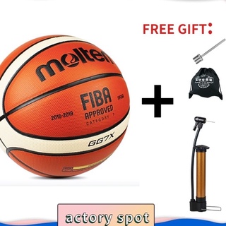 ORIGINAL MOLTEN Basketball FIBA GG7X Size 7 Indoor Outdoor Training Ball with Pump