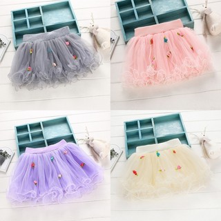 1-4Y Kid Girls Princess Tutu Skirts Sweet Skirts Yarn Skirts