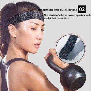 Men/Women Sports Headband Sweat Absorption Hairband Sweatband for Running (1)