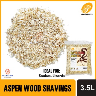 ⊕✚❈Armour Exotics Aspen Wood Shavings 3.5L/350g Snake Bedding Hamster Bedding Kusot DOST Certified