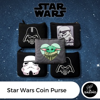 Star Wars Themed Coin Purse Wallet | Darth Vader | Baby Yoda | Stormtropper