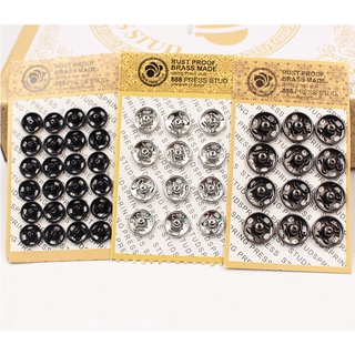 Metal Hidden Button Snaps Snap Button Snap Fastener Buckle Copper Non-Rust Anti-Exposure High-End Clothes Press Stud