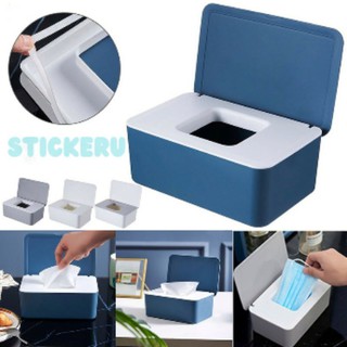 STICKERU Mask Tissue Wet Wipes Dust Proof Storage Box Nordic Design