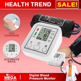 Portable Automatic Blood Pressure BP Monitor Upper Arm Pulse Measurement Tool Arm Band Type Digital