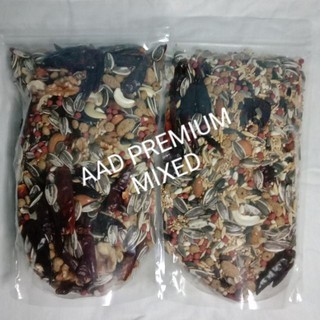 【Ready Stock】✟♚○AAD PARROT BIRD PREMIUM MIX seeds and nuts