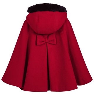 2021 Autumn Winter Princess Cloak Coat Girls Baby Cloak Cape