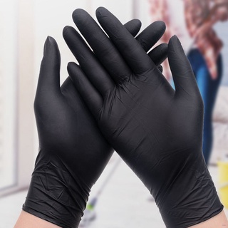 ☢✘☎20pcs Black Disposable Gloves Powder Free Latex Free Mechanic Tattoo Beauty Care Body Art Gloves