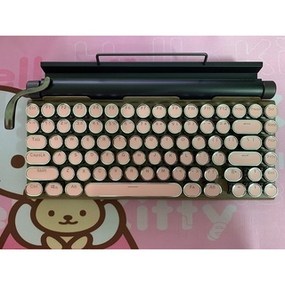 【available】Retro typewriter mechanical keyboard Punk keycap phone tablet MAC Bluetooth mechanical ke