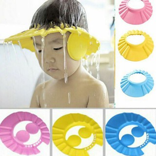 Adjustable Safe Shampoo Shower Bath Soft Cap Hat Protect for Baby Kids Trendy