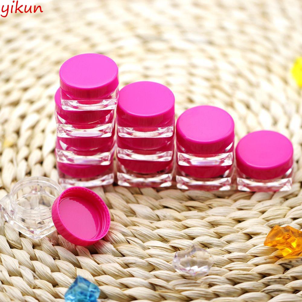 10pcs/3g Sample Refillable Cream Container Jar Cosmetic Bottles