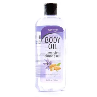 BODY TREATS Body Oil Lavender Almond Nut 250ml