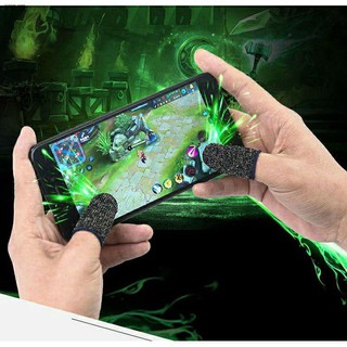 mobiles✐₪1 Pair (2pcs) Gamers Sweatproof Gloves Mobile Finger Sleeve Touchscreen Game Controller Pho