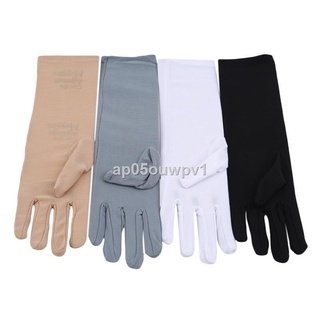 Women's Sunscreen Gloves Female Medium long Thin Elastic Etiquette Gloves Driving Gloves