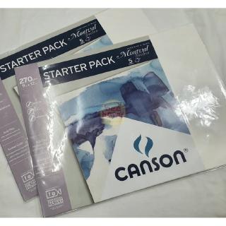 Canson Starter Pack Montval Torchon 270g 9"x12" 5 Sheets