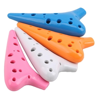 1Pc Alto C Key Ocarina Plastic Ocarina Learning Professional Children Instrument 12 Holes