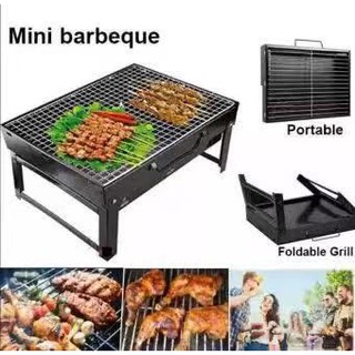 Portable Folding Charcoal BBQ Grill Outdoor Camping Barbecue Roasting Picnic Family Party Grill