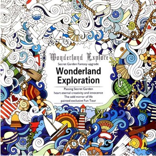 Children Wonderland Exploration An Inky Treasure Hunt Coloring Painting Book