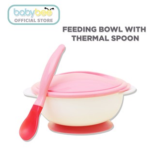 Feeding bowl with Thermal Spoon, Feeding Bowl with Sucker Temperature